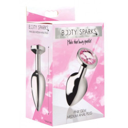 Booty Sparks Plug bijou Gem Rose 7 x 3.4 cm